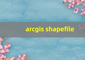 arcgis shapefile